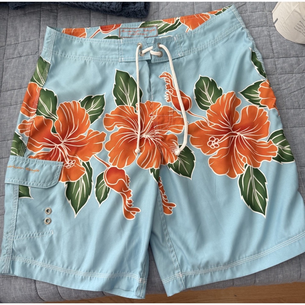 American Eagle Outfitters Men's Tropical Board Shorts - Size 36